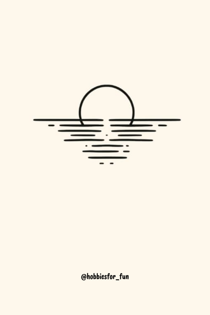 drawing inspo aesthetic, Sunset