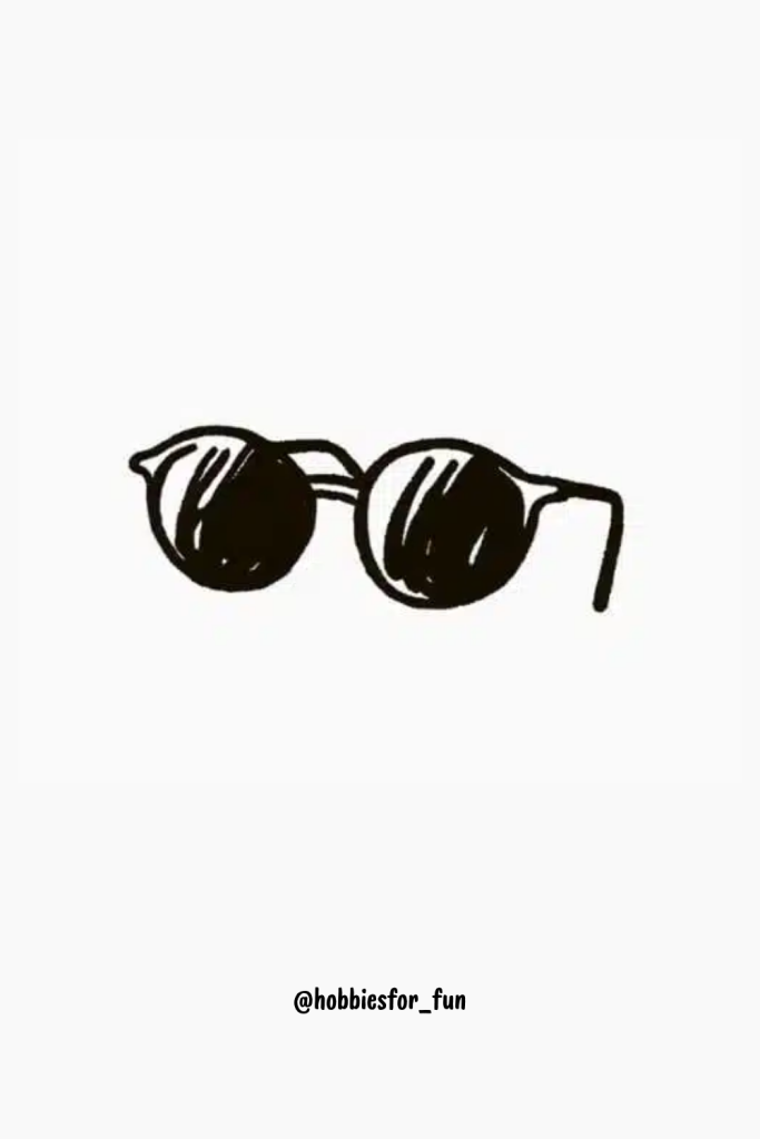 Sunglasses Aesthetic Drawing