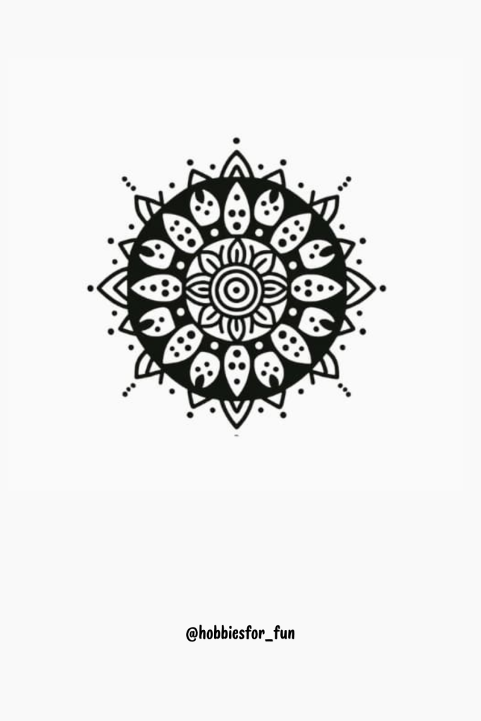 aesthetic drawing ideas, Mandala