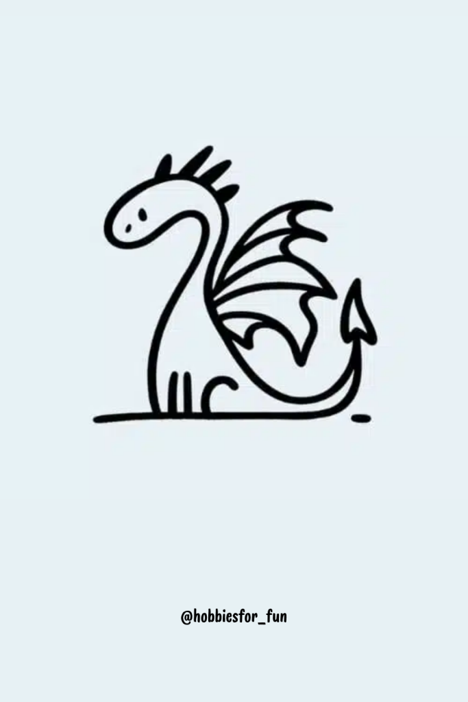 drawing inspo aesthetic, Dragon