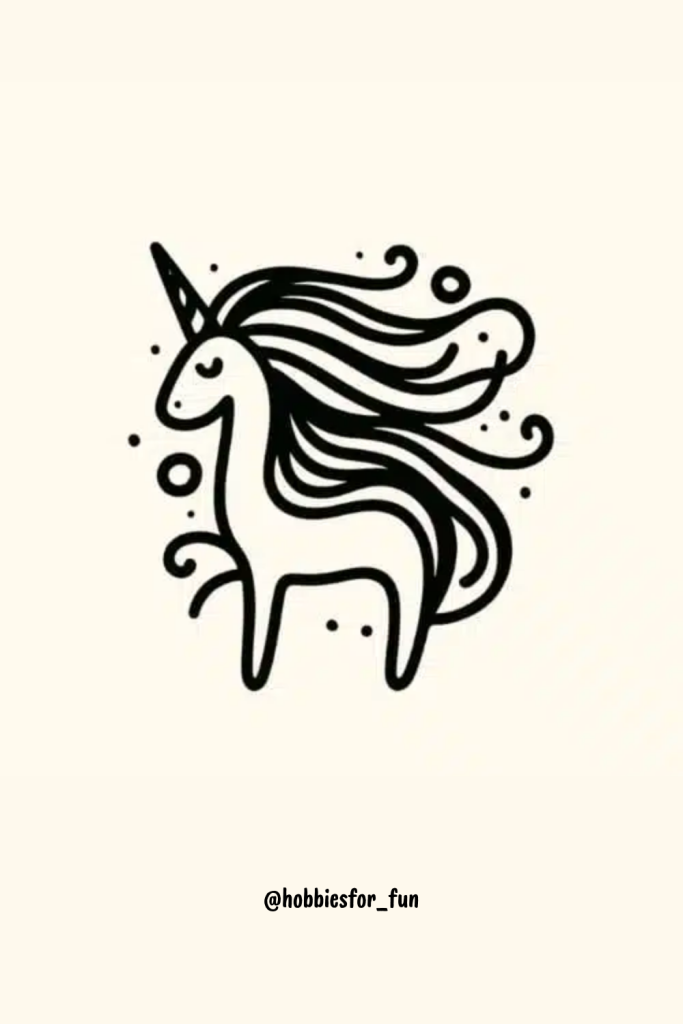 what to draw aesthetic, Unicorn