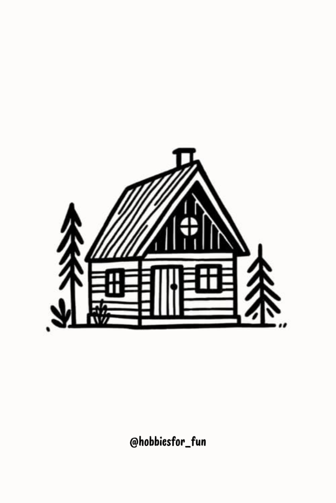 aesthetic sketches, Cabin