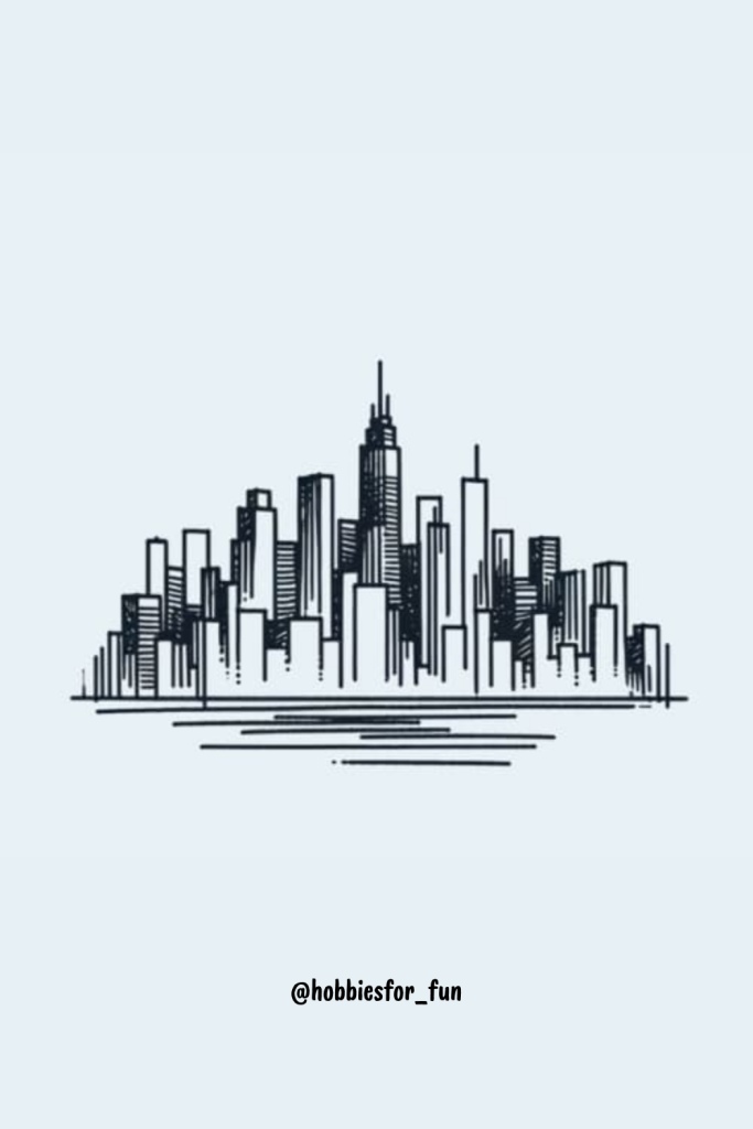 aesthetic drawing inspo, Cityscapes