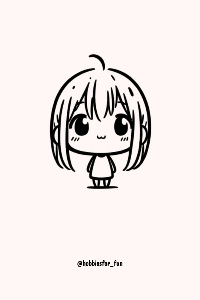 aesthetic person drawing, Anime Girl