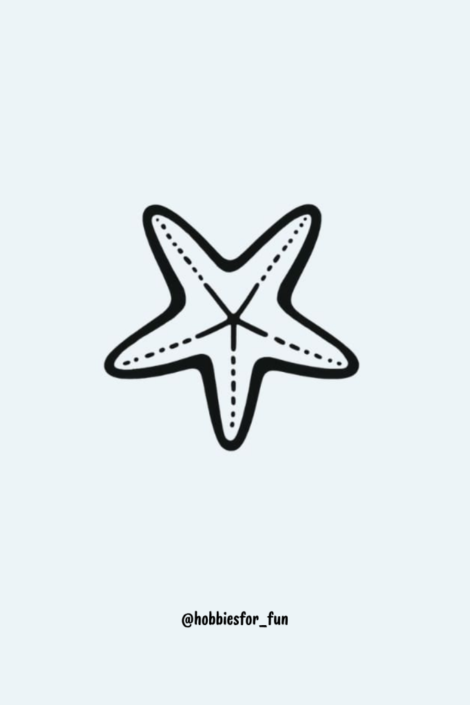 cool easy tattoos to draw, Starfish