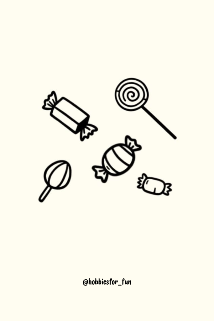 halloween cute drawings, Candy