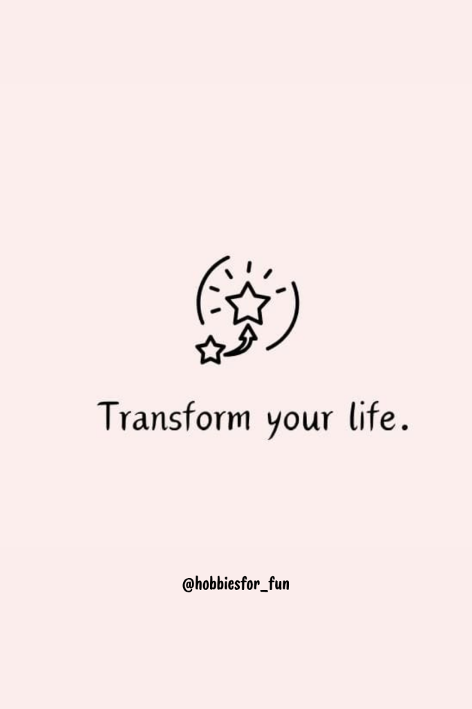 short quote, Transform your life.