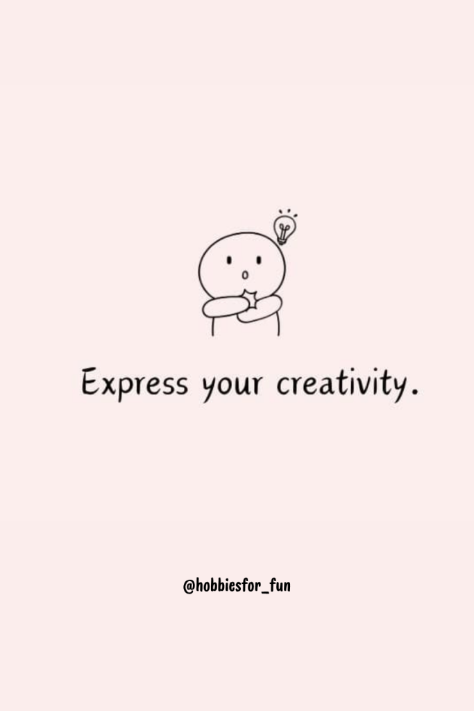 short quote, Express your creativity.