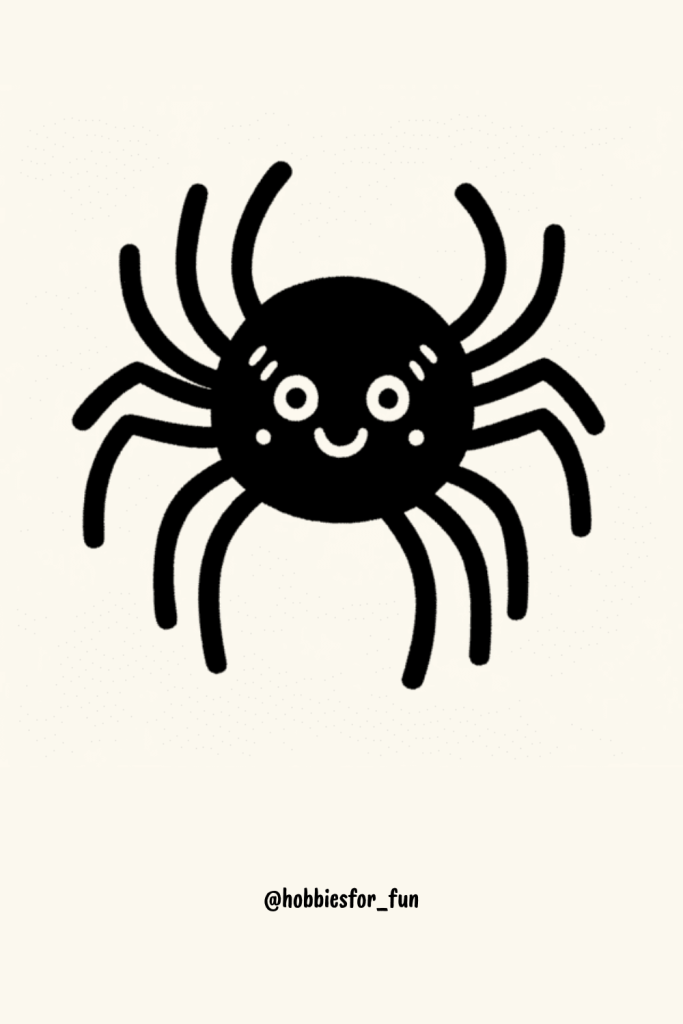 spooky drawing ideas, Spider