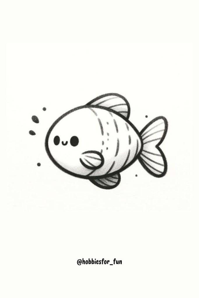 Pencil Drawing Easy And Beautiful, Fish