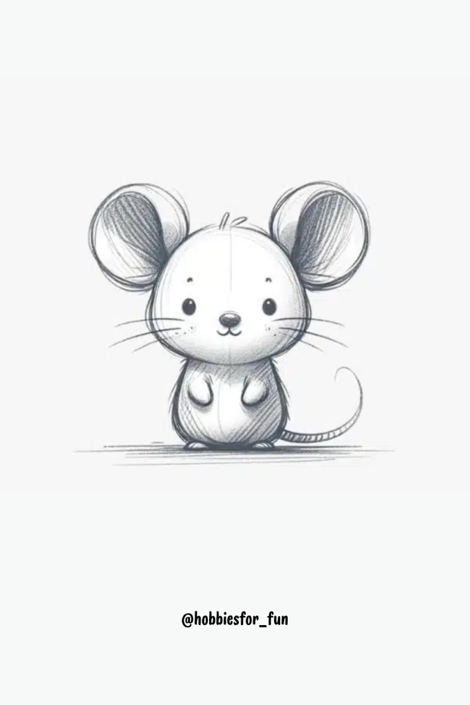 Pencil Cute Easy Drawings, Mouse