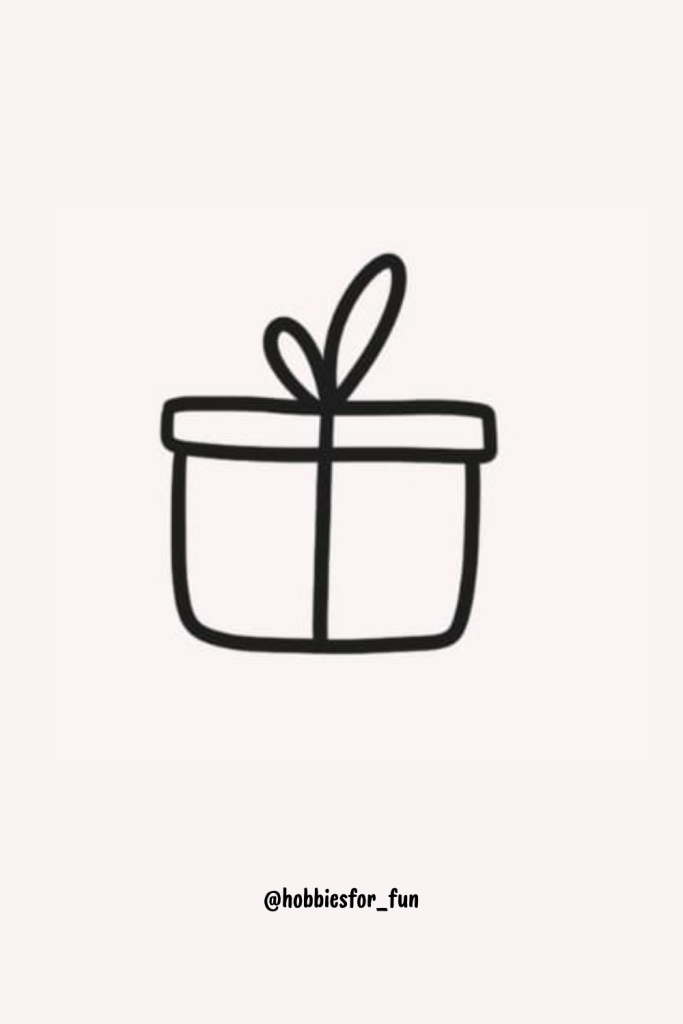 doodles to draw when bored, Gift box