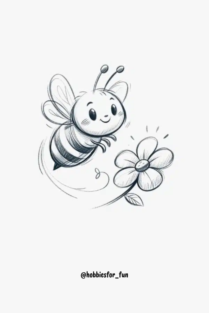 Pencil Drawing Ideas, Bee