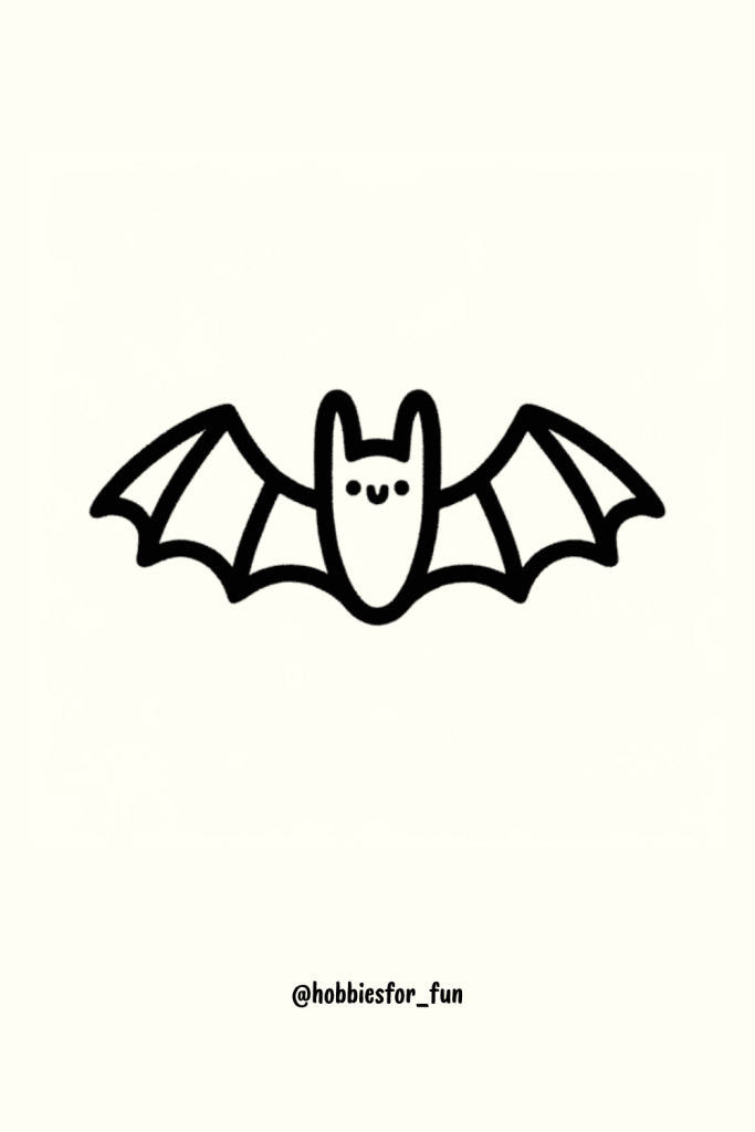 easy halloween drawings, Bat
