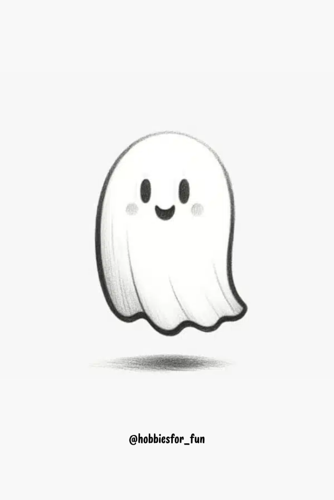 Pencil Cute Easy Drawings, Ghost