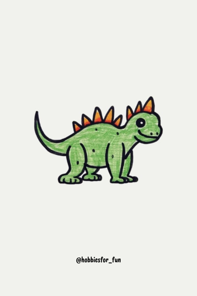 Cool Stegosaurus Drawing