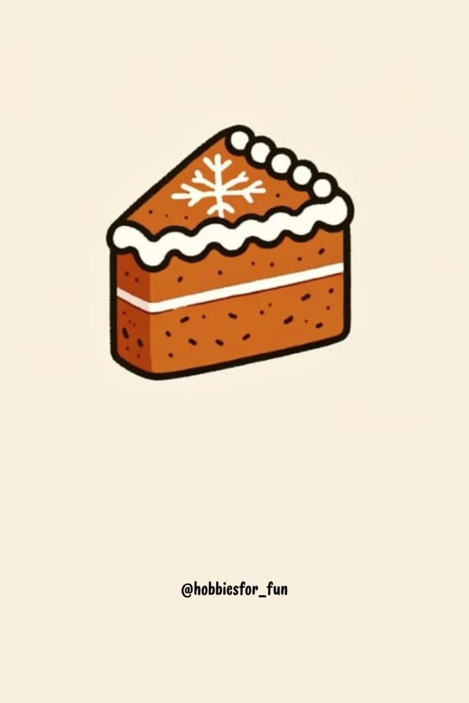 Easy Cake Drawing, Gingerbread Cake