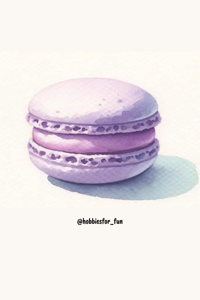 Fun Things To Watercolor, Macaron