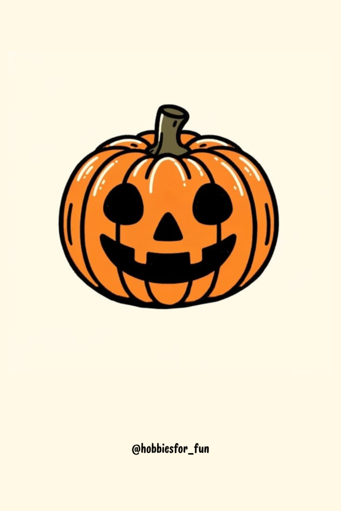 drawing ideas halloween, Pumpkin Jack-o'-Lantern