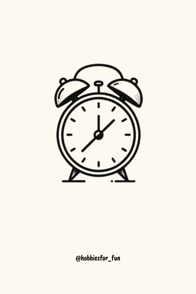 Easy cute arm clock doodle to draw
