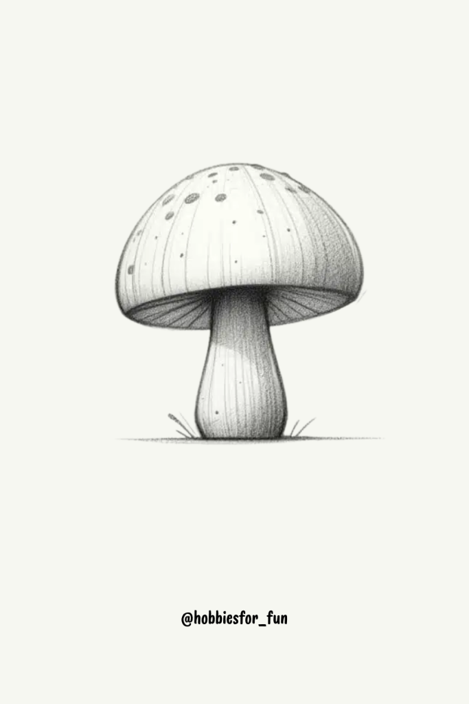 Pencil Drawing, Mushroom
