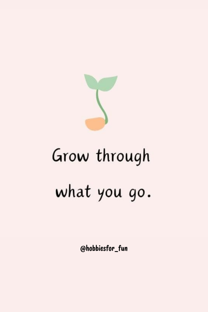short quote, Grow through what you go.