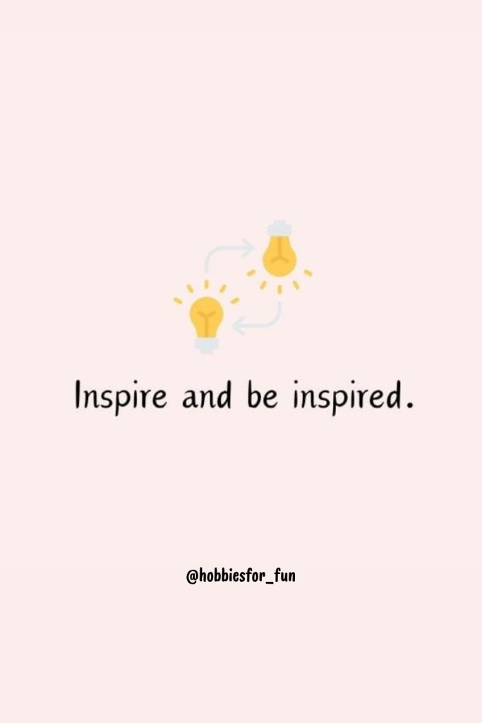 short quote, Inspire and be inspired.