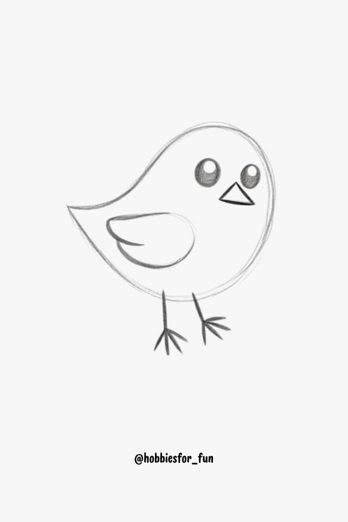 Pencil Drawing Idea, Bird
