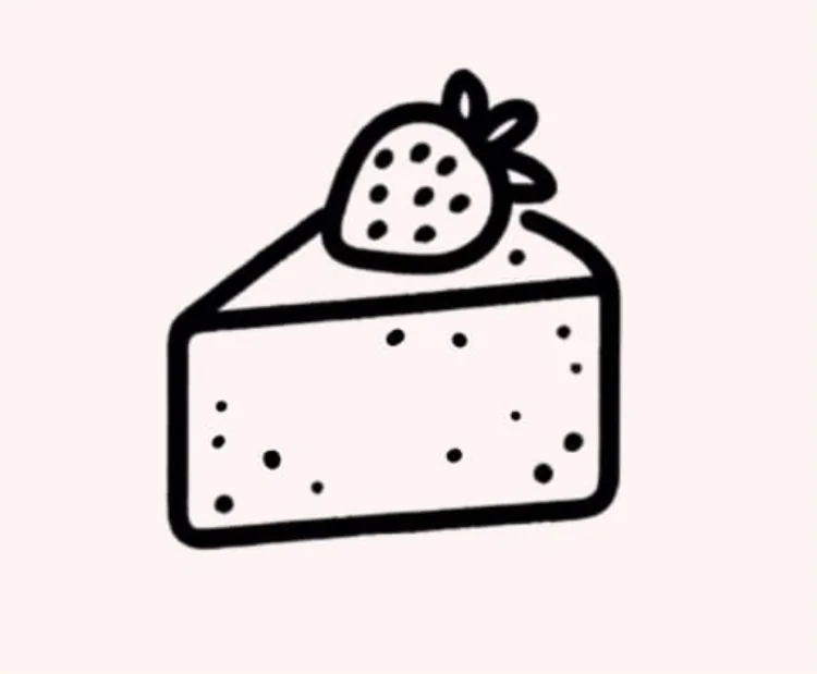 Easy Cake Drawing