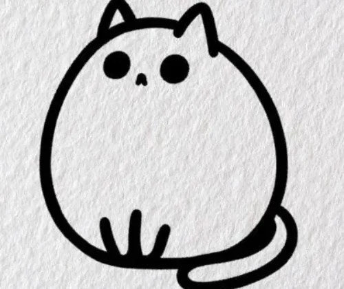 Easy Cat Drawing