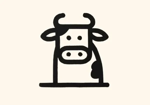 Easy Cow Drawing