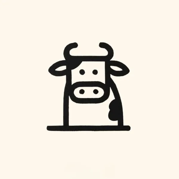 Easy Cow Drawing