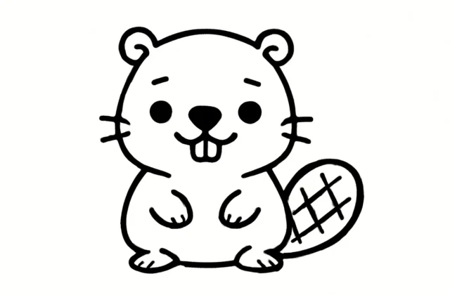 Easy Beaver Drawing: Step-by-Step Guide