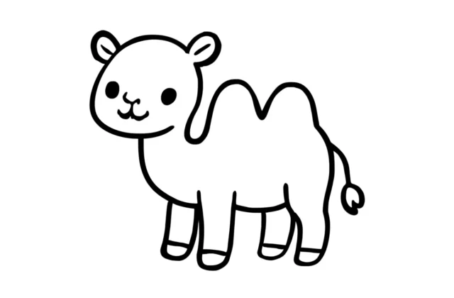 Easy Camel Drawing