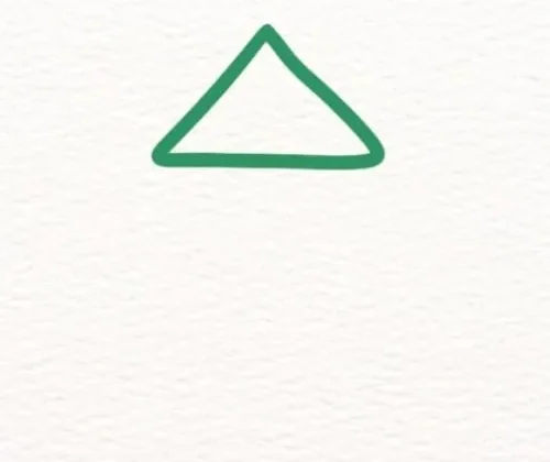 Easy Christmas Tree Drawing