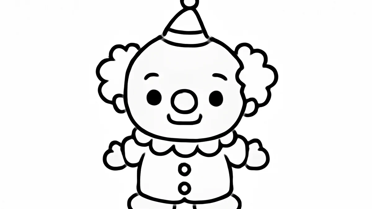 Easy Clown Drawing: Cute & Friendly Guide