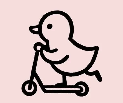 Easy Duck Drawing