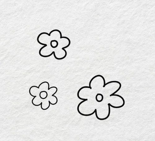 Easy Flower Drawing