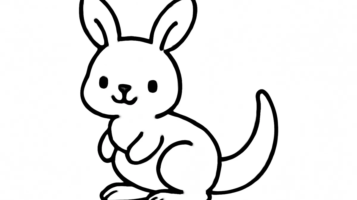 Easy Kangaroo Drawing: Step-by-Step
