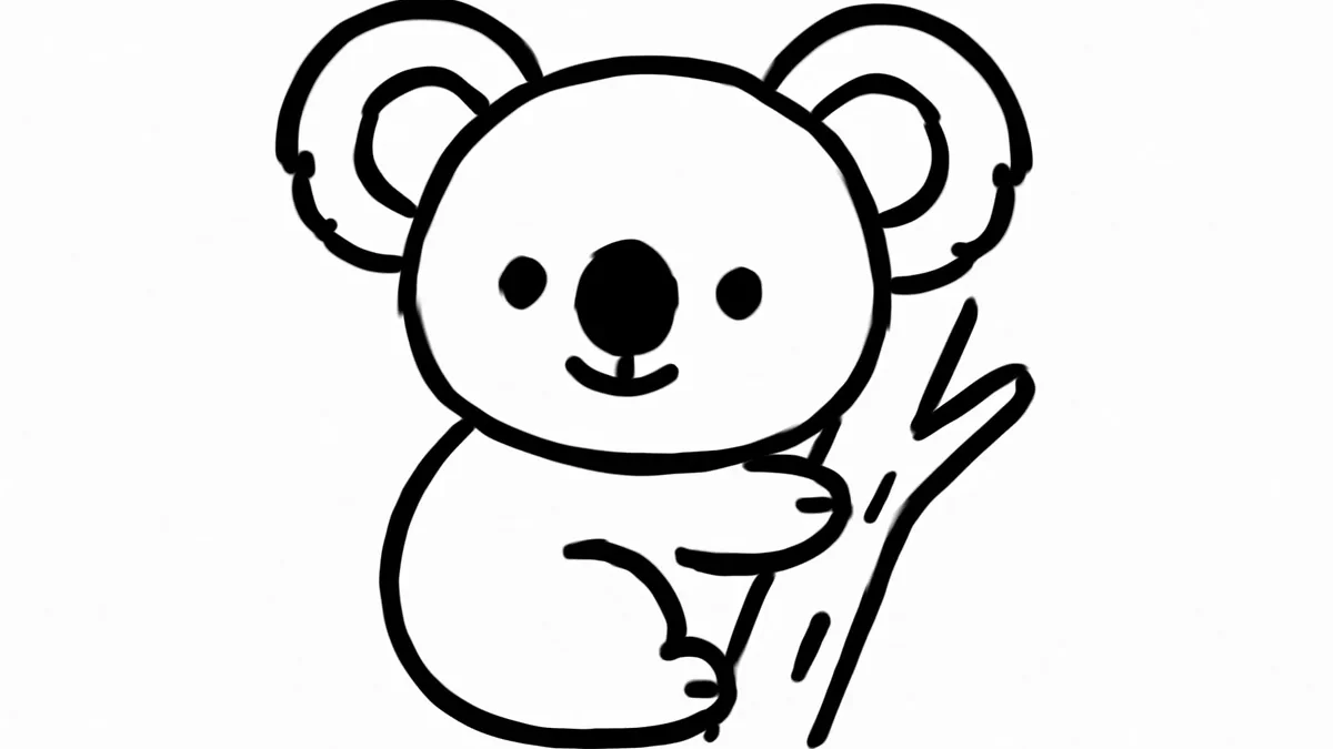Easy Koala Drawing