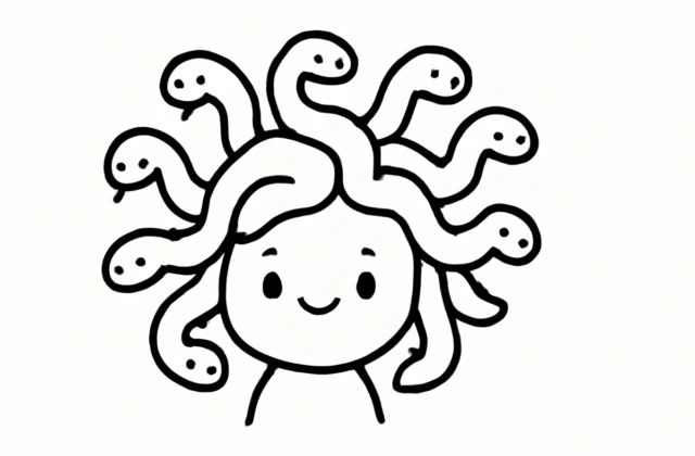 Easy Medusa Drawing: Greek Myth Guide