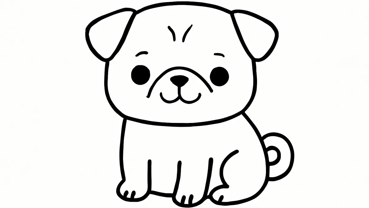Easy Pug Drawing: Step-by-Step Guide