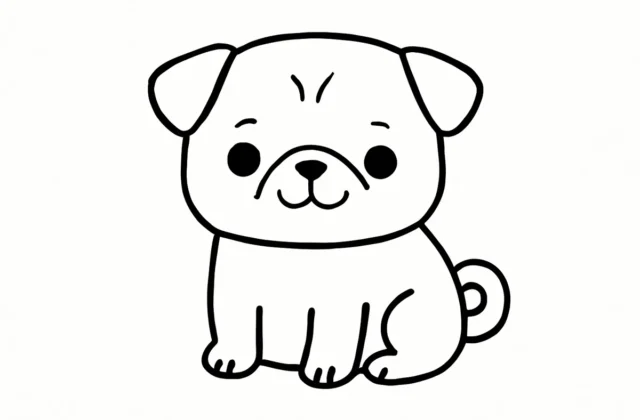Easy Pug Drawing: Step-by-Step Guide