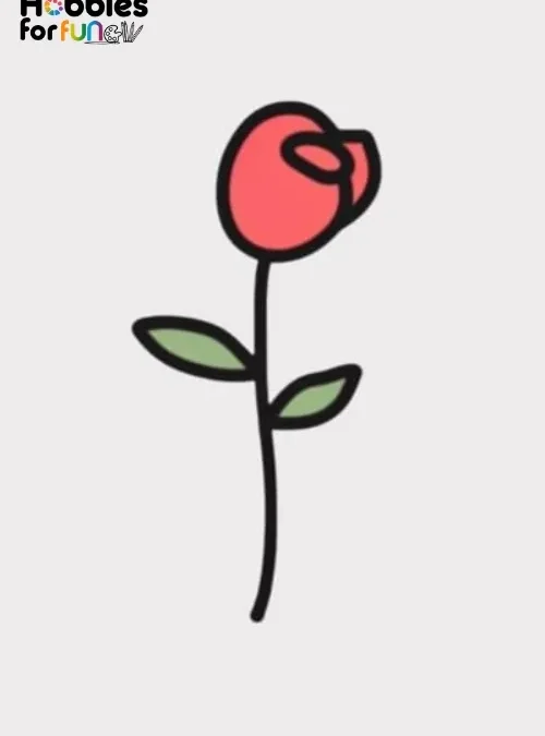Easy Rose Drawing