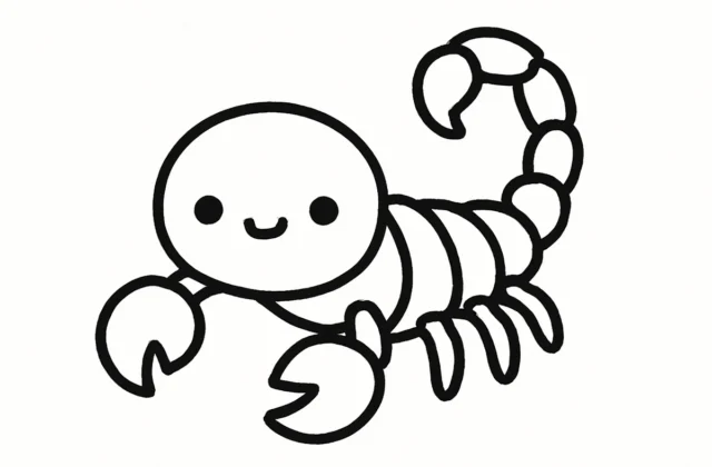 Easy Scorpion Drawing: Step-by-Step