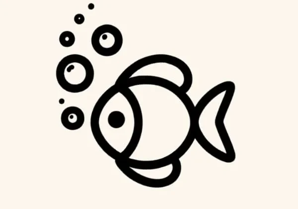 Easy Fish Drawing