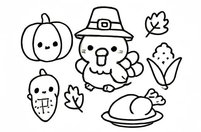 Thanksgiving Drawing Ideas