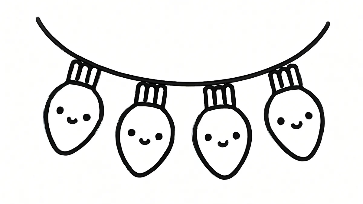 Christmas Lights Drawing: Easy Step-by-Step Guide